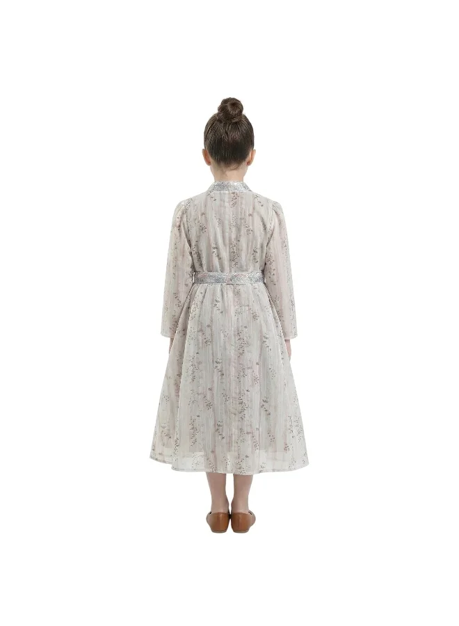 Bidani Yasmin Brown Kaftan Jalabiya